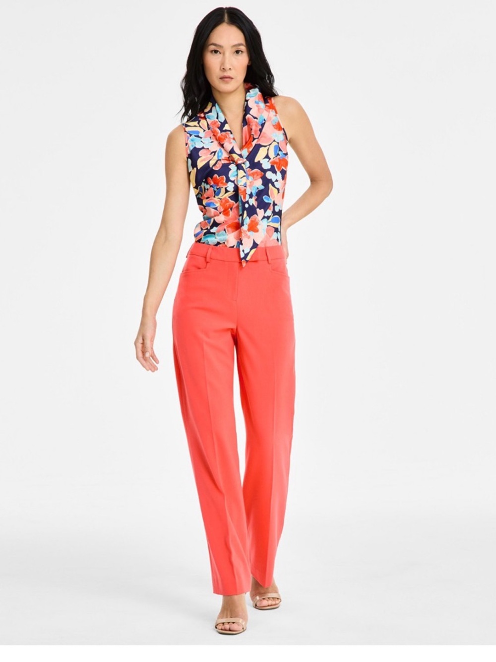 Tahari Coral Straight Leg Pants